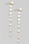 Pearl Ball Dangle Drop Earrings