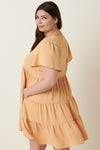 butterscotch tiered dress +