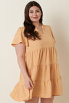 butterscotch tiered dress +