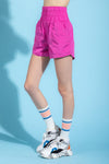 Wide Band Shorts - Hot Pink