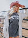 Howdy Black Corded Sweatshirt