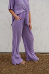 Lavender Wide Leg Pants