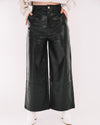 Black Faux Leather Pants