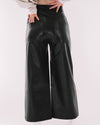 Black Faux Leather Pants