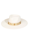 hat with gold embroidered band (more colors)