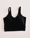 Aligned Performance Cropped Tank Top- Black