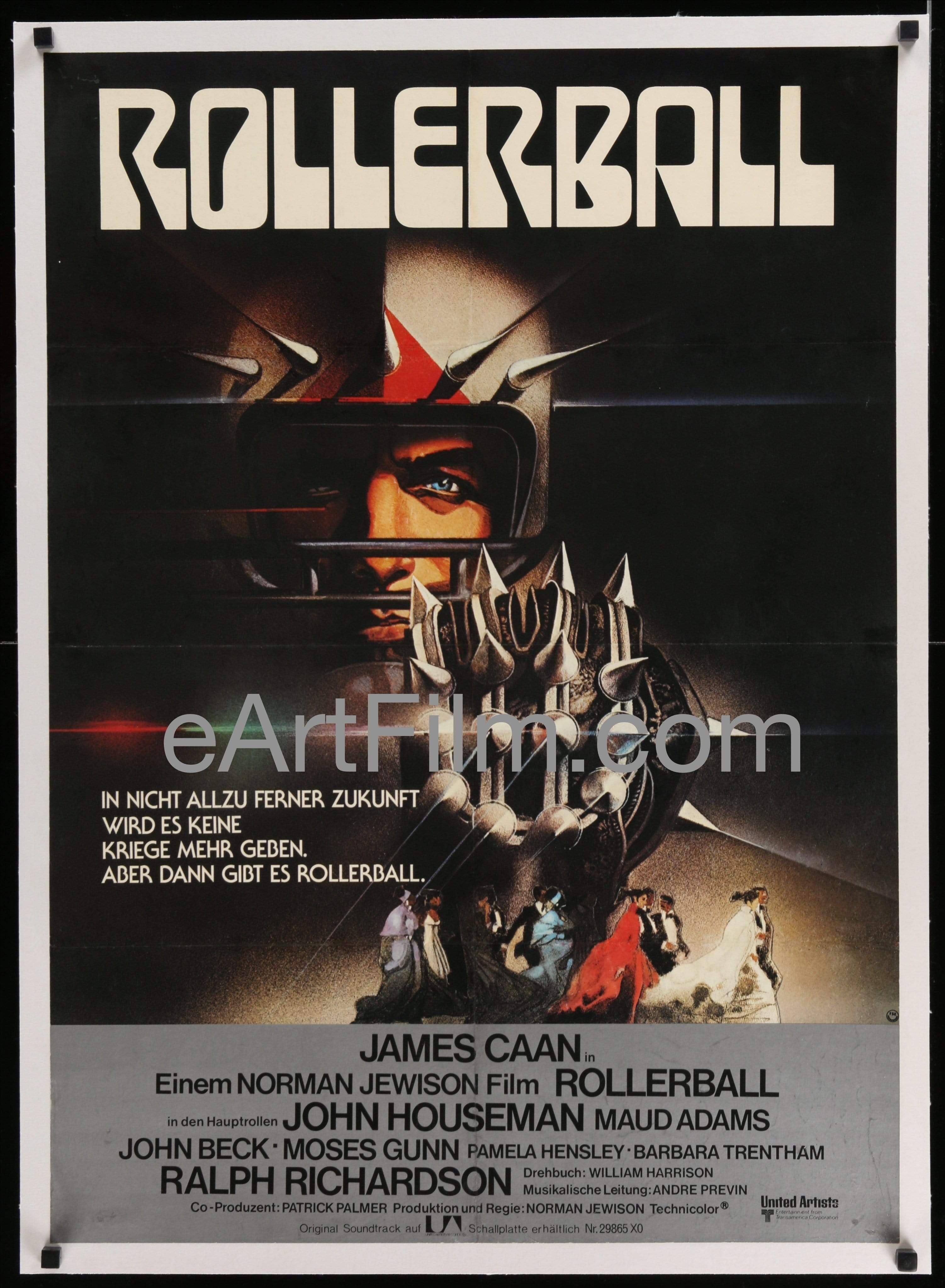 Rollerball linenbacked James Cann John Houseman Maud Adams German A1 23x33