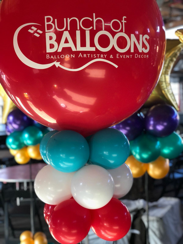 Mardi Gras Party Balloon Decor by Bunch of Balloons