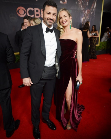 Jimmy Kimmel wears bum bag to red carpet event