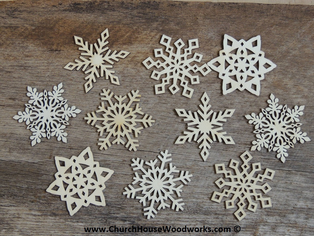 Wood Snowflake Craft Supplies for Ornaments sunday school crafts winter crafts hobby woodcraft wreaths