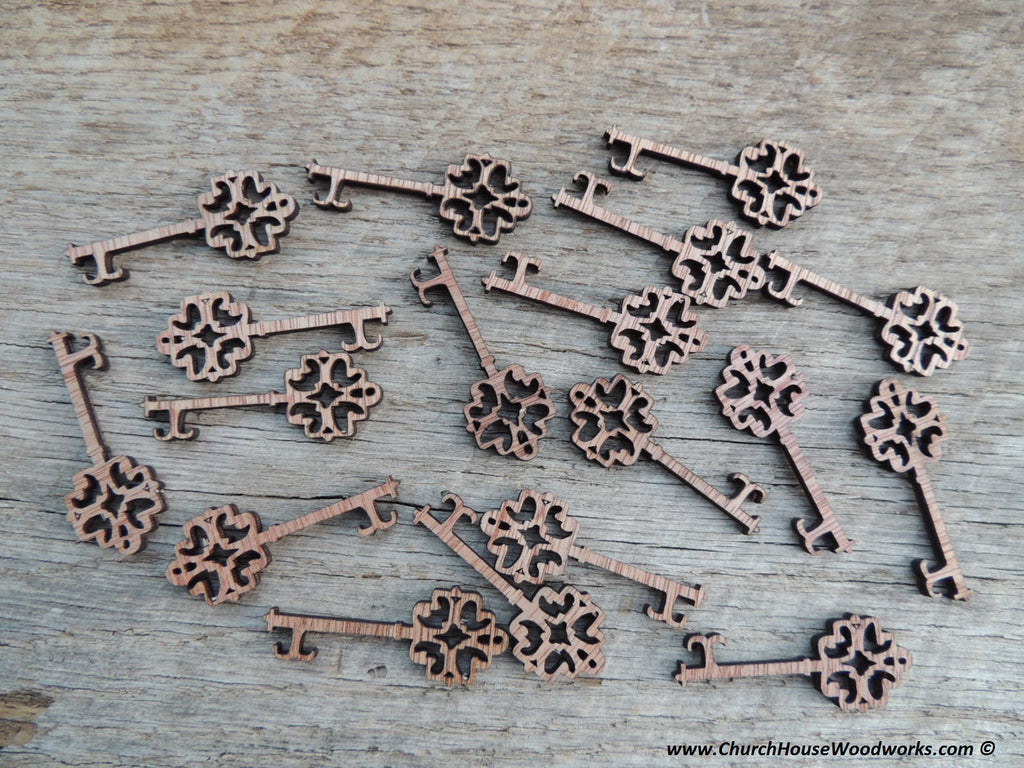 Skeleton Keys wood craft shapes