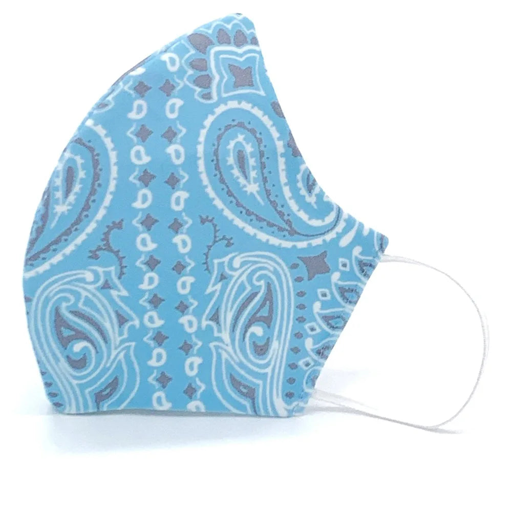 Good for Face Mask Covers Royal Blue 5859 Wide 65% Polyester 35 percent  Cotton Bandanna Print Fabric Sold By The Yard.