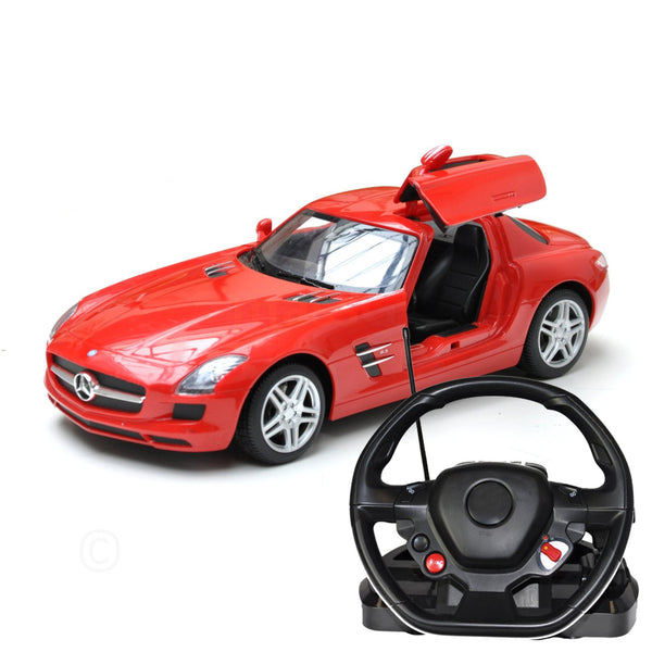 red mercedes toy car