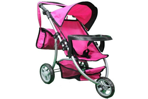mommy and me twin doll stroller
