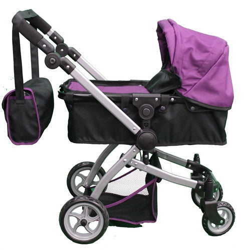 purple doll stroller