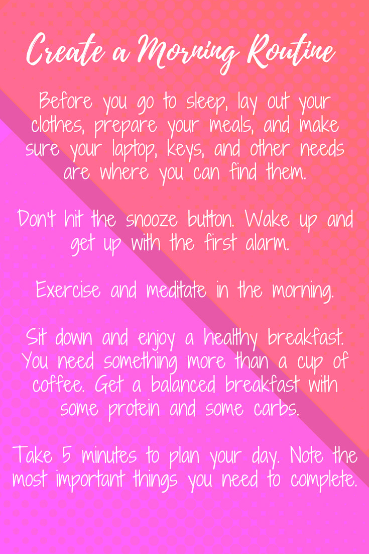 Create a Morning Routine 