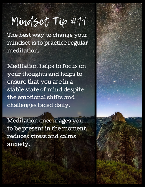 Meditation Mindset Tip