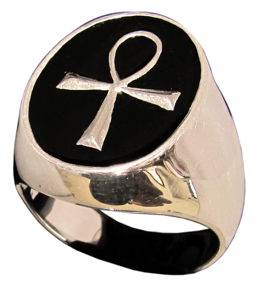 Egyptian Ankh Ring Symbol of Eternal Life in Bronze - Size 16