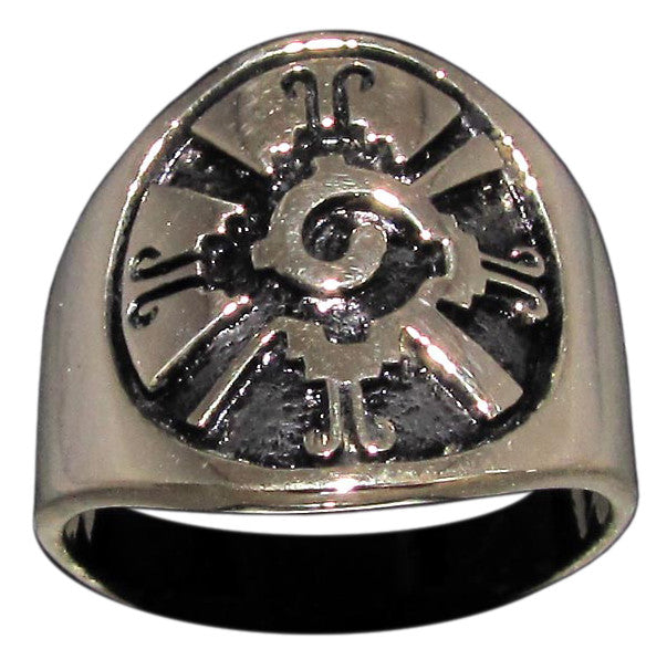 Mayan Calander Ring Tribal Symbol Maya Aztec - Size 16
