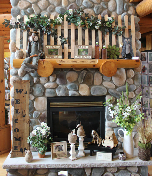 Spring Mantel Decor Idea