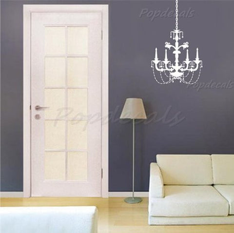 Custom PopDecals - Chandelier C - Beautiful Tree Wall Decals for Kids Rooms Teen Girls Boys Wallpaper Murals Sticker Wall Stickers Nursery Decor Nursery Decals - PopDecors,Baby Product, PopDecals, PopDecors