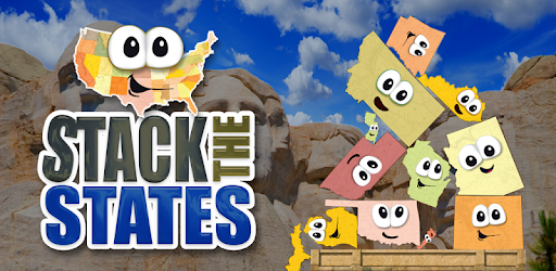 Stack the States app for kids