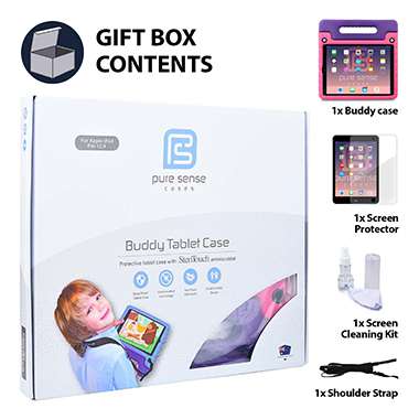 iPad Pro 12.9 cover, screen protector, screen cleaning liquid, shoulder strap gift box set