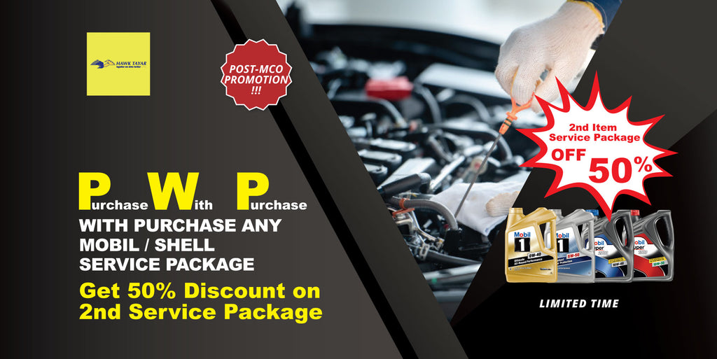 PWP 50% OFF ON 2ND SERVICE PACKAGE - HAWK TYRE