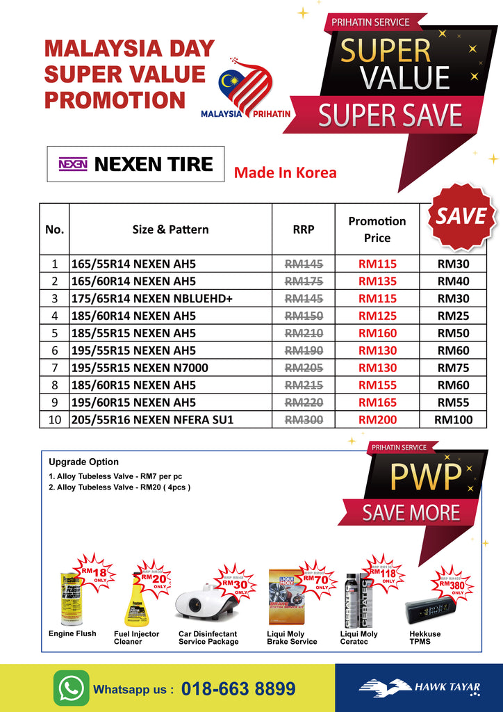 Tyre Super Value Promotion - Hawk Tyre