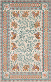 Rug Market America CO Khalid Ivory Ivory/Blue Area 5' 6'' X 8' 6''