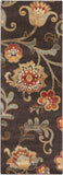 Surya Arabesque ABS-3023 Chocolate Area Rug 2'7'' x 7'3'' Runner
