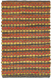 LR Resources Accent 03909 Tangerine Area Rug