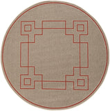 Surya Alfresco ALF-9633 Cherry Area Rug 7'3'' Round