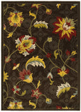 LR Resources Antigua 80991 Brown Machine Loomed Area Rug 9' X 12'