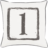 Surya Big Kid Blocks The One BKB-040 Pillow by Mike Farrell 18 X 18 X 4 Down filled