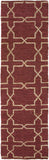 Surya Caynon CAY-7001 Burgundy Area Rug by Country Living 2'6'' x 8' Runner