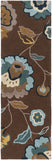 Surya Cosmopolitan COS-9090 Chocolate Area Rug 2'6'' x 8' Runner