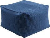Surya Caplin CPPF-002 Blue Pouf 22 X 22 X 14 Cube