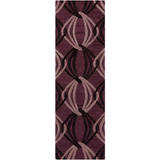 Surya Dream DST-1174 Eggplant Area Rug 2'6'' x 8' Runner
