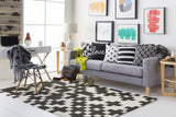 Artistic Weavers Hilda Beatrix Onyx Black/Ivory Area Rug Room Scene