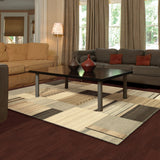 LR Resources Kasteli 03826 Natural Beige Hand Knotted Area Rug 5' X 7'9''