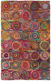 LR Resources Layla 03401 Multi Hand Hooked Area Rug 7'9'' X 9'9''