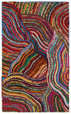 LR Resources Layla 03402 Multi Hand Hooked Area Rug 5' X 7'9'