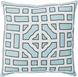 Surya Chinese Gate Looking Glass LD-047 Pillow by Beth Lacefield 22 X 22 X 5 Poly filled