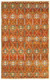 LR Resources Nisha 04405 Rust Area Rug
