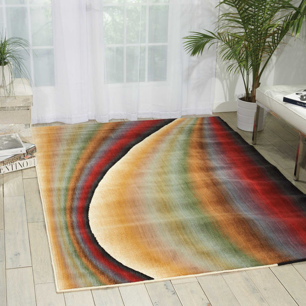 Nourison Radiant Arts Ra02 Rainbow Area Rug Incredible Rugs And