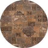 Oriental Weavers Salerno 2941A Gold/Grey Area Rug 7' 8 Round