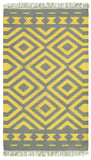 LR Resources Tribeca 04323 Gray/Mustard Hand Woven Area Rug 8' x 10'