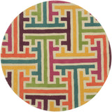 LR Resources Vibrance 03544 Beige Area Rug