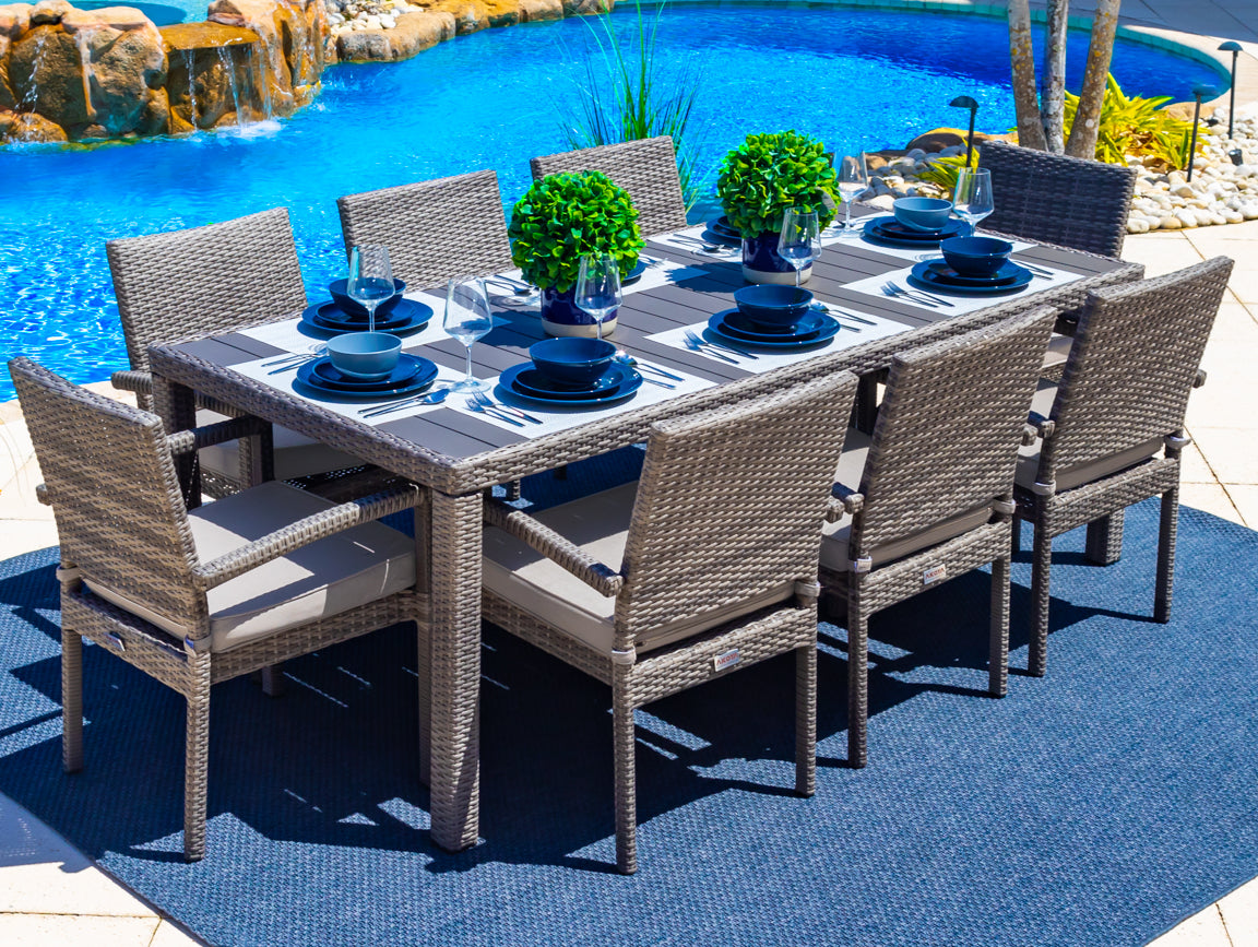 all weather patio table and chairs